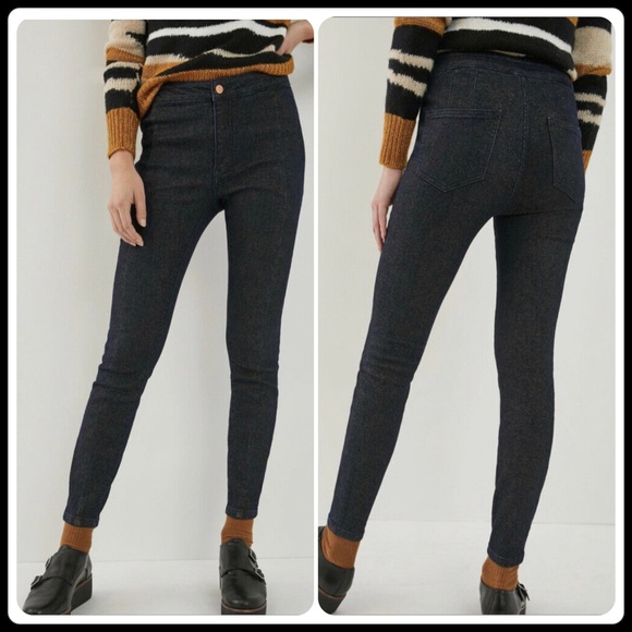 Anthropologie Pilcro shimmer high rise denim leggings - Picture 3 of 10